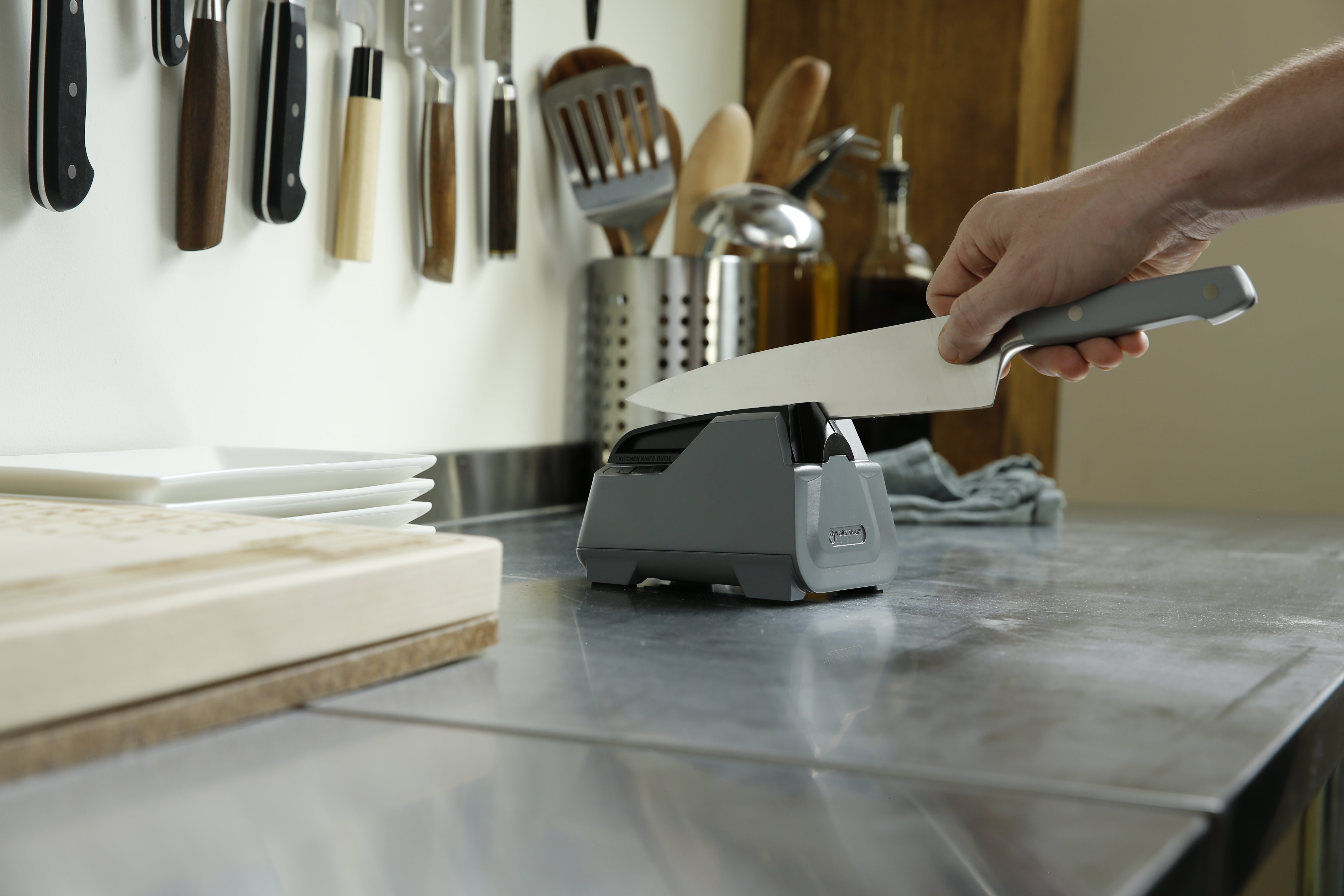 Introducing the Work Sharp Culinary E2 Electric Kitchen Knife Sharpene