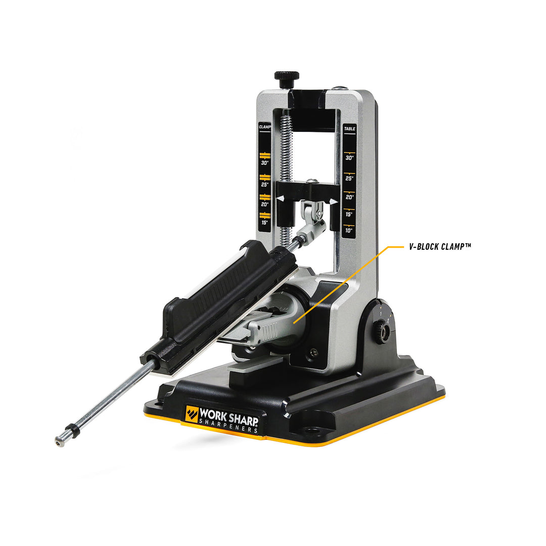 Sharp Clamp Rounded Professional Precision Adjust V-Block Clamp™ – Work Sharp