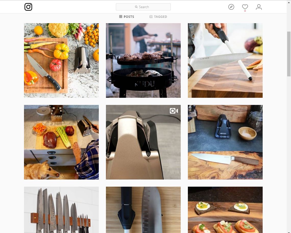 Work Sharp Culinary Instagram Closes in on 2.5K Followers
